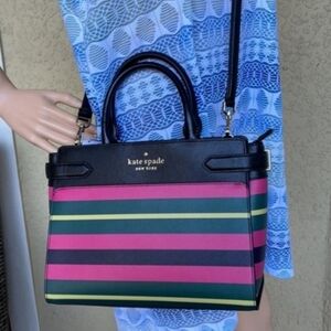 🏷1 DAY SALE🏷LIKE NEW🌺🥥Kate Spade Staci Striped Satchel🥥🌺